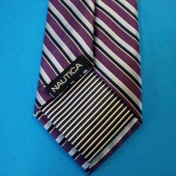 📮SALE Mens Nautica 100%- Silk Mult-Color Necktie - Picture 4 of 4